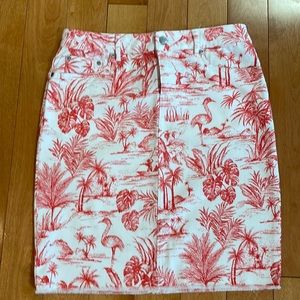 JMcLaughlin Heron Toile Jean Skirt